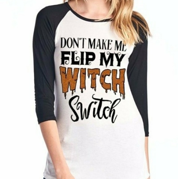 Women's "Witch Switch" Raglan Graphic Tee - Picture 1 of 1
